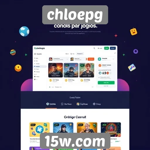Tendências de design no site de jogos chloepg